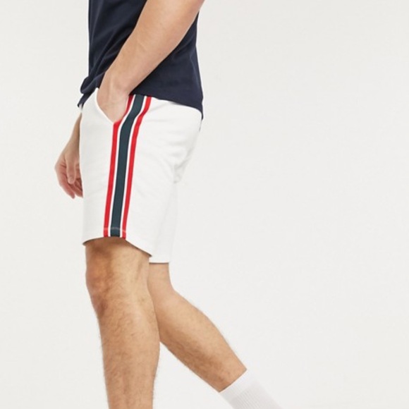 asos design jersey skinny shorts